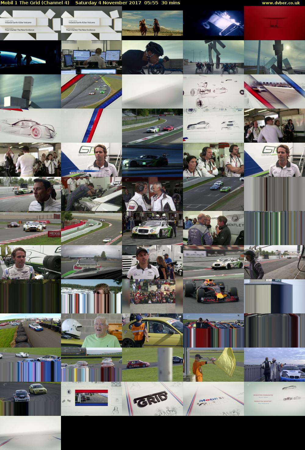 Mobil 1 The Grid (Channel 4) Saturday 4 November 2017 05:55 - 06:25