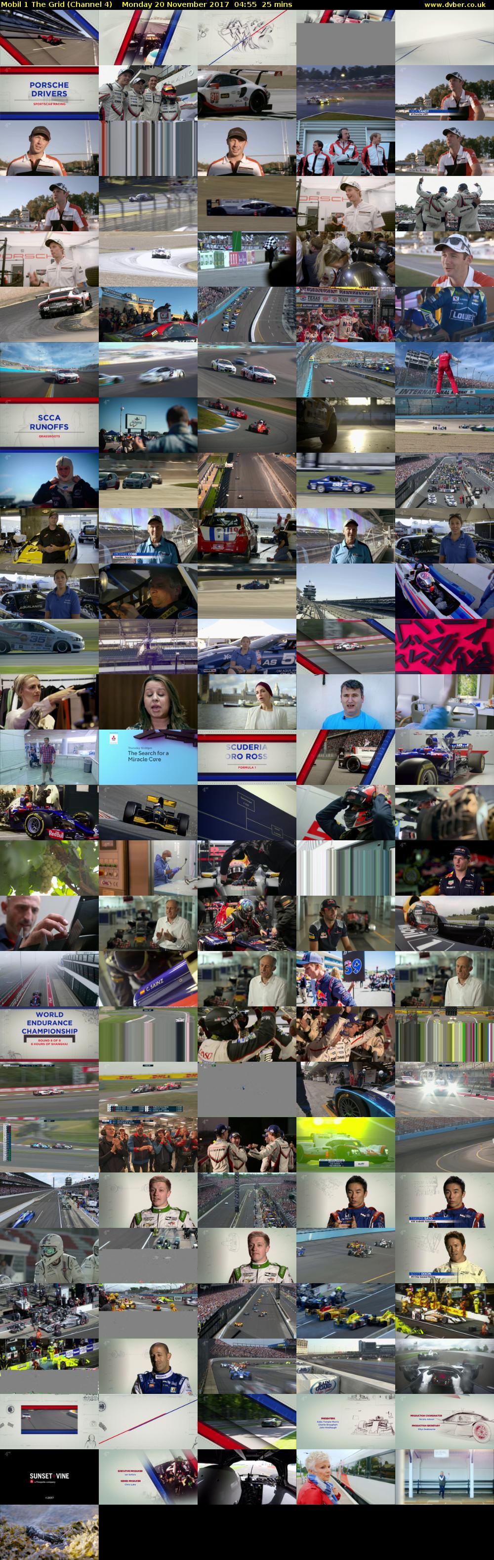 Mobil 1 The Grid (Channel 4) Monday 20 November 2017 04:55 - 05:20