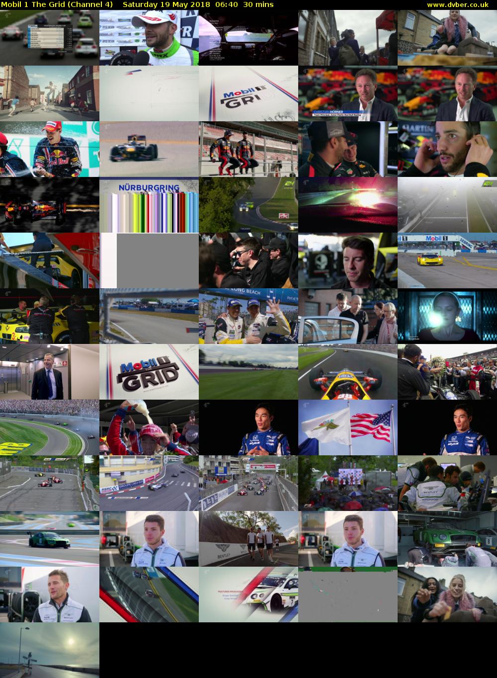 Mobil 1 The Grid (Channel 4) Saturday 19 May 2018 06:40 - 07:10