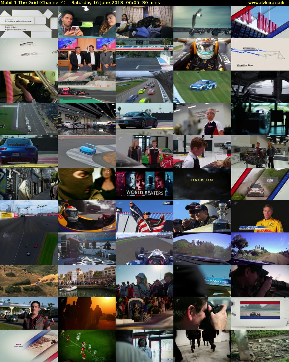 Mobil 1 The Grid (Channel 4) Saturday 16 June 2018 06:05 - 06:35