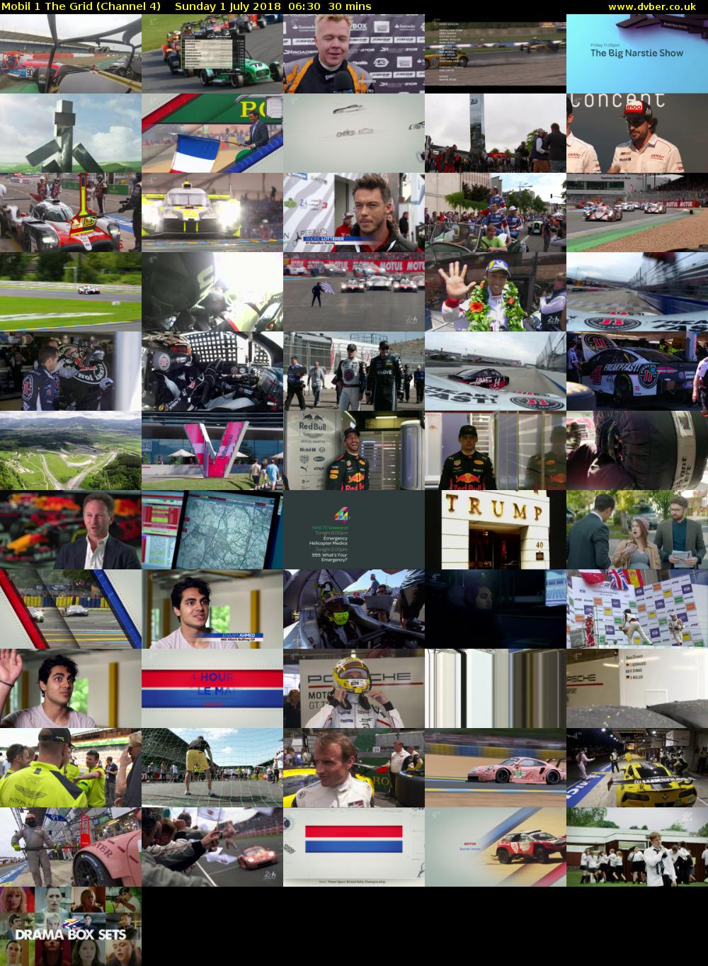 Mobil 1 The Grid (Channel 4) Sunday 1 July 2018 06:30 - 07:00