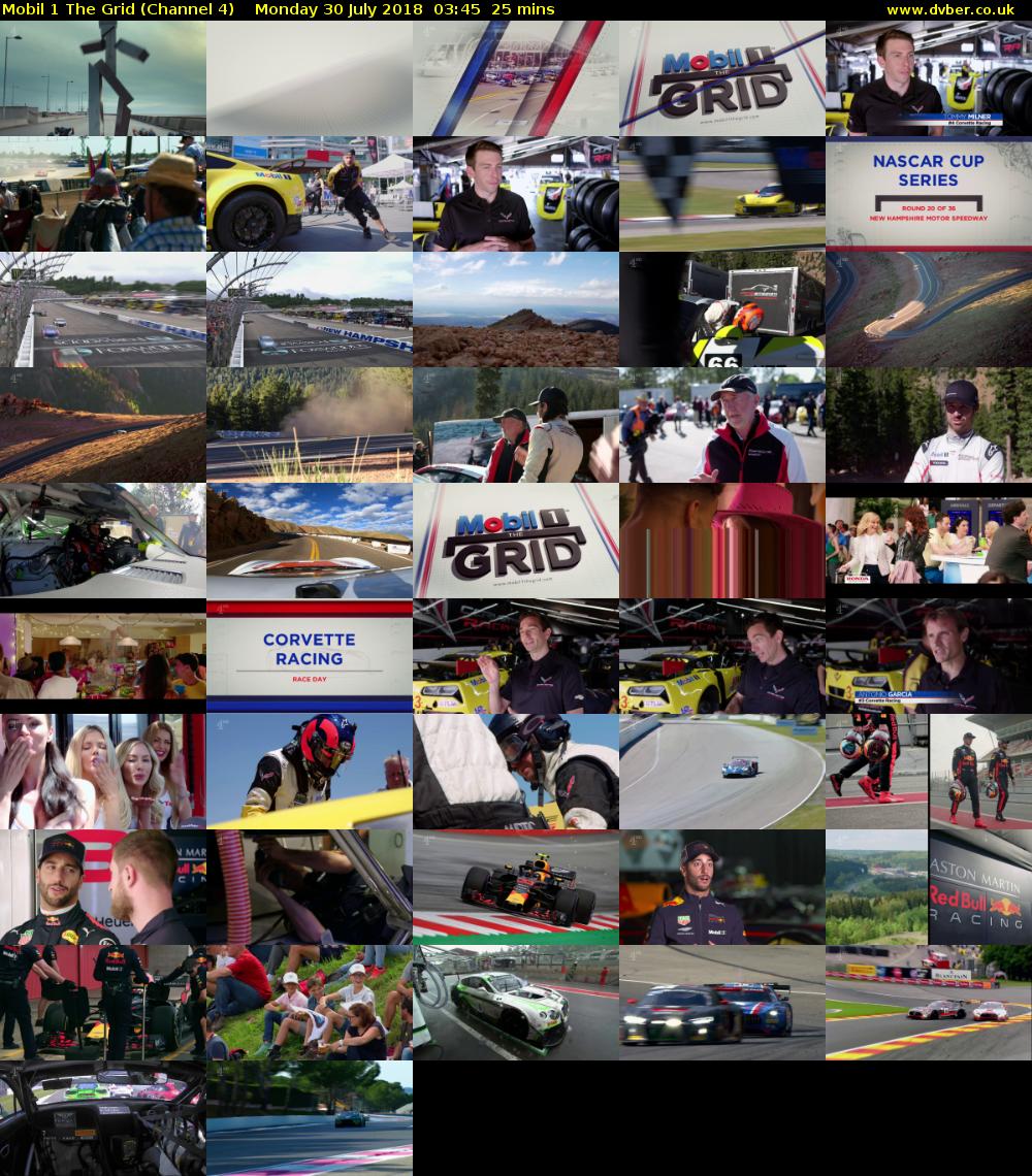 Mobil 1 The Grid (Channel 4) Monday 30 July 2018 03:45 - 04:10