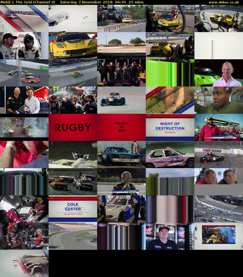 Mobil 1 The Grid (Channel 4) Saturday 3 November 2018 06:45 - 07:10