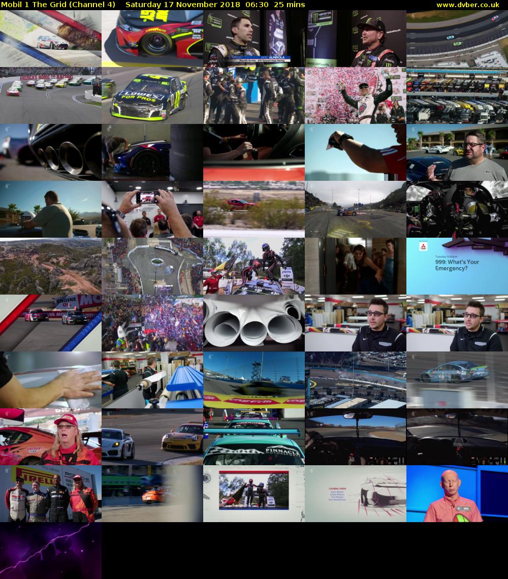 Mobil 1 The Grid (Channel 4) Saturday 17 November 2018 06:30 - 06:55