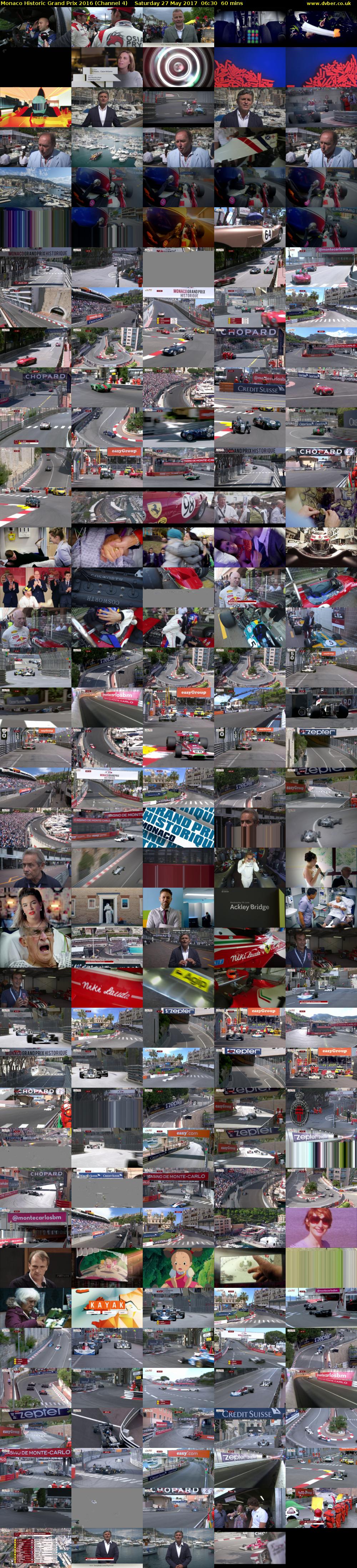 Monaco Historic Grand Prix 2016 (Channel 4) Saturday 27 May 2017 06:30 - 07:30
