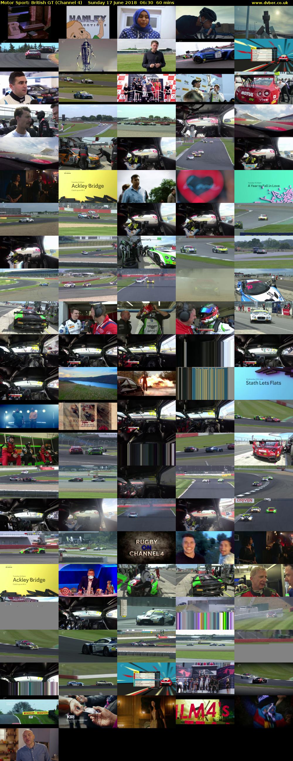 Motor Sport: British GT (Channel 4) Sunday 17 June 2018 06:30 - 07:30