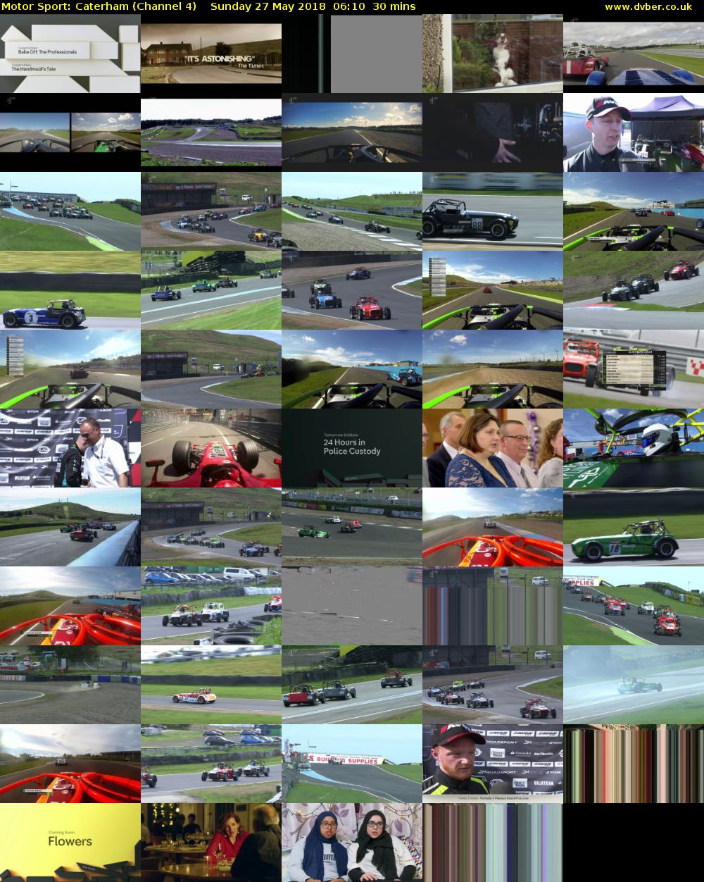 Motor Sport: Caterham (Channel 4) Sunday 27 May 2018 06:10 - 06:40