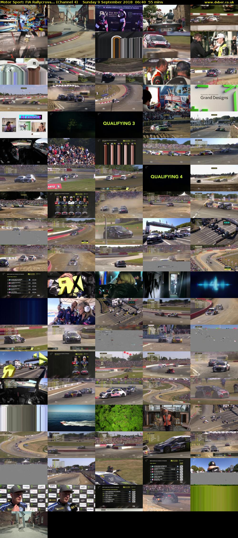 Motor Sport: FIA Rallycross... (Channel 4) Sunday 9 September 2018 06:40 - 07:35