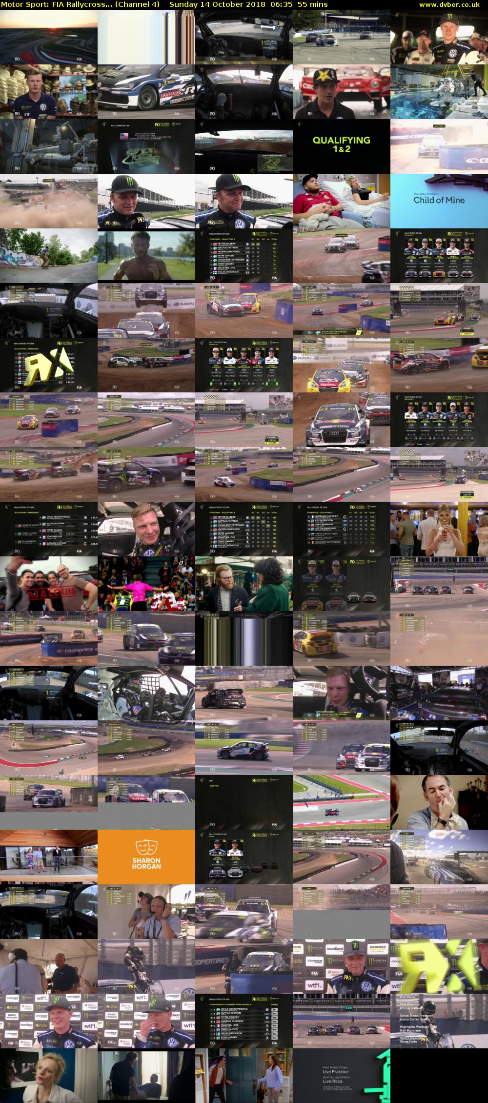Motor Sport: FIA Rallycross... (Channel 4) Sunday 14 October 2018 06:35 - 07:30
