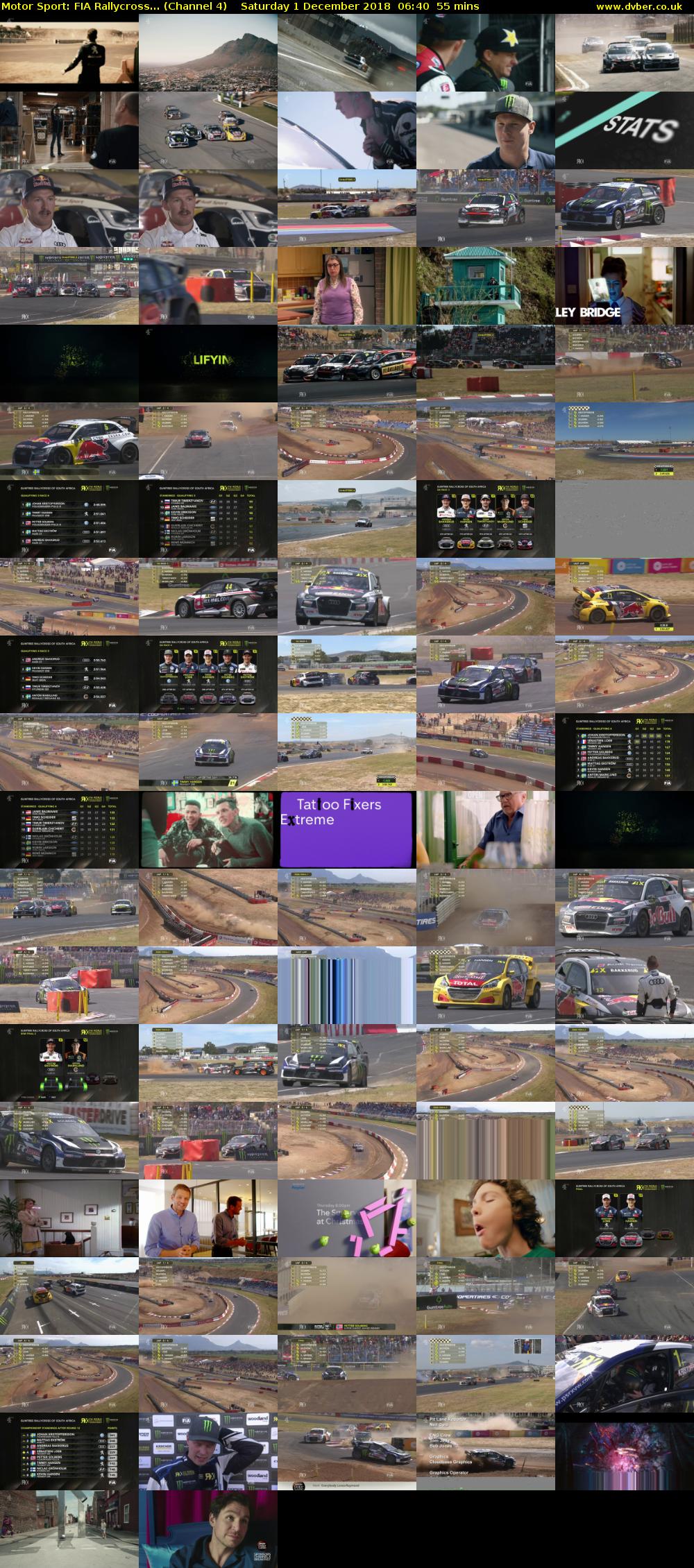 Motor Sport: FIA Rallycross... (Channel 4) Saturday 1 December 2018 06:40 - 07:35