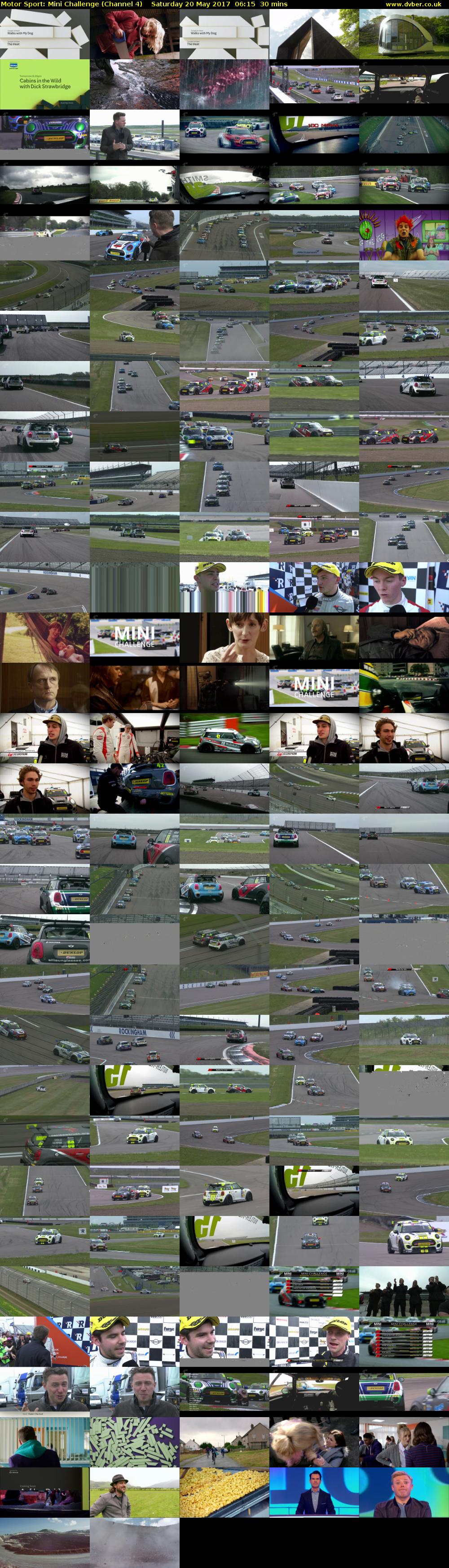 Motor Sport: Mini Challenge (Channel 4) Saturday 20 May 2017 06:15 - 06:45