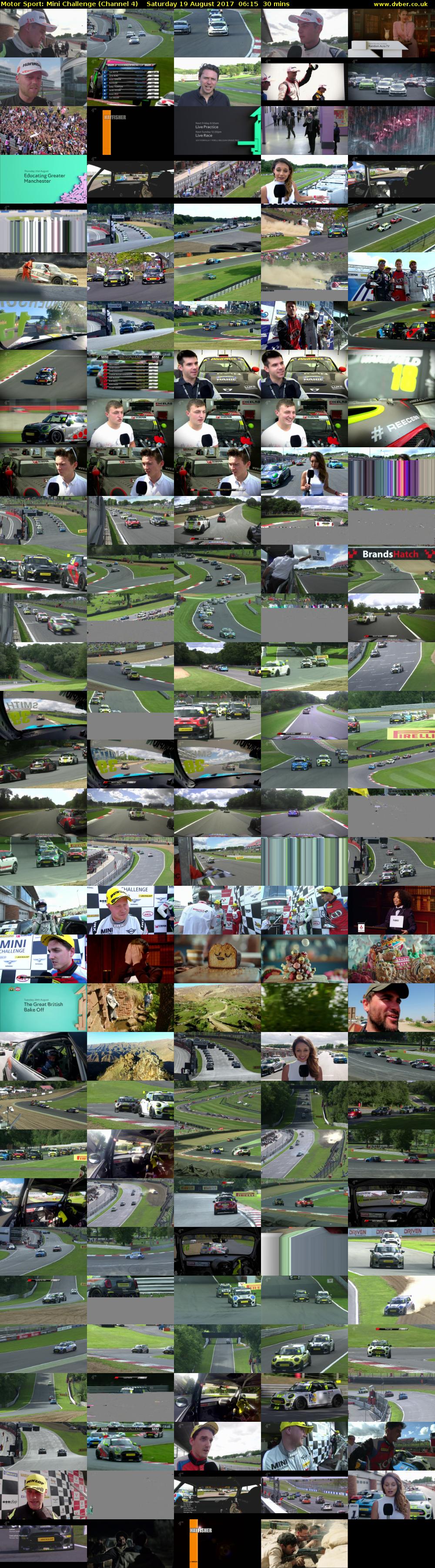 Motor Sport: Mini Challenge (Channel 4) Saturday 19 August 2017 06:15 - 06:45