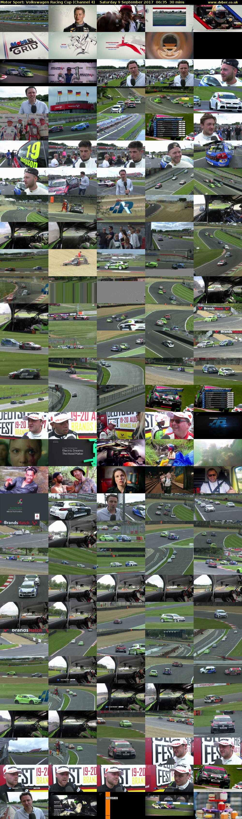 Motor Sport: Volkswagen Racing Cup (Channel 4) Saturday 9 September 2017 06:35 - 07:05
