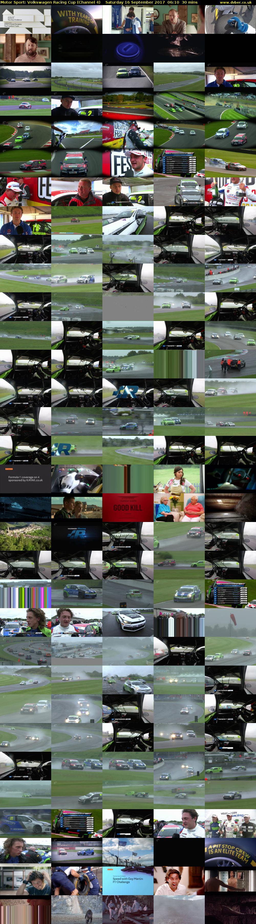 Motor Sport: Volkswagen Racing Cup (Channel 4) Saturday 16 September 2017 06:10 - 06:40