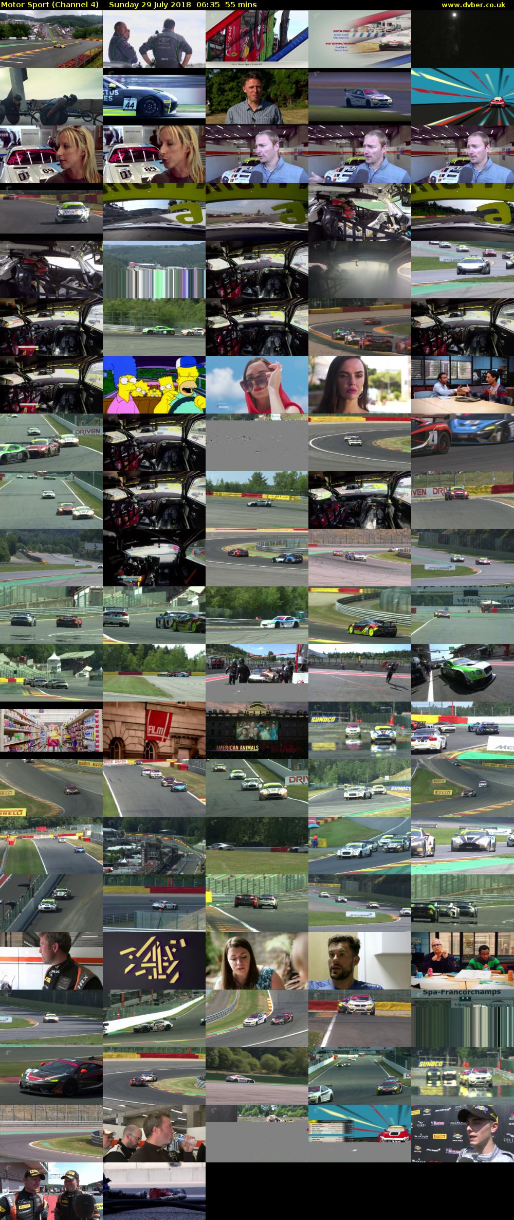 Motor Sport (Channel 4) Sunday 29 July 2018 06:35 - 07:30