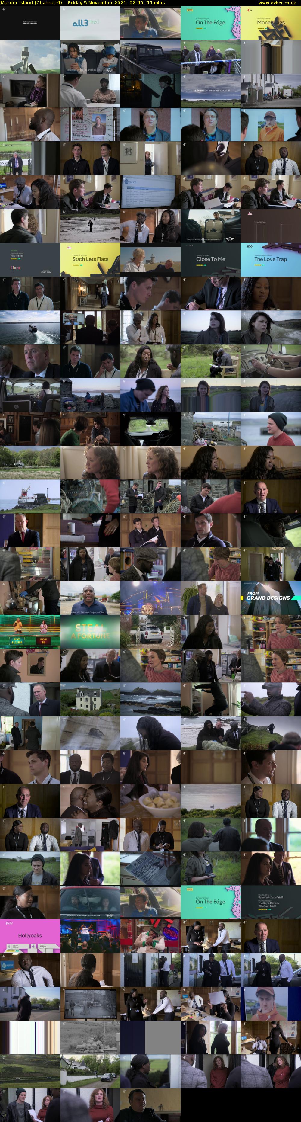 Murder Island (Channel 4) Friday 5 November 2021 02:40 - 03:35