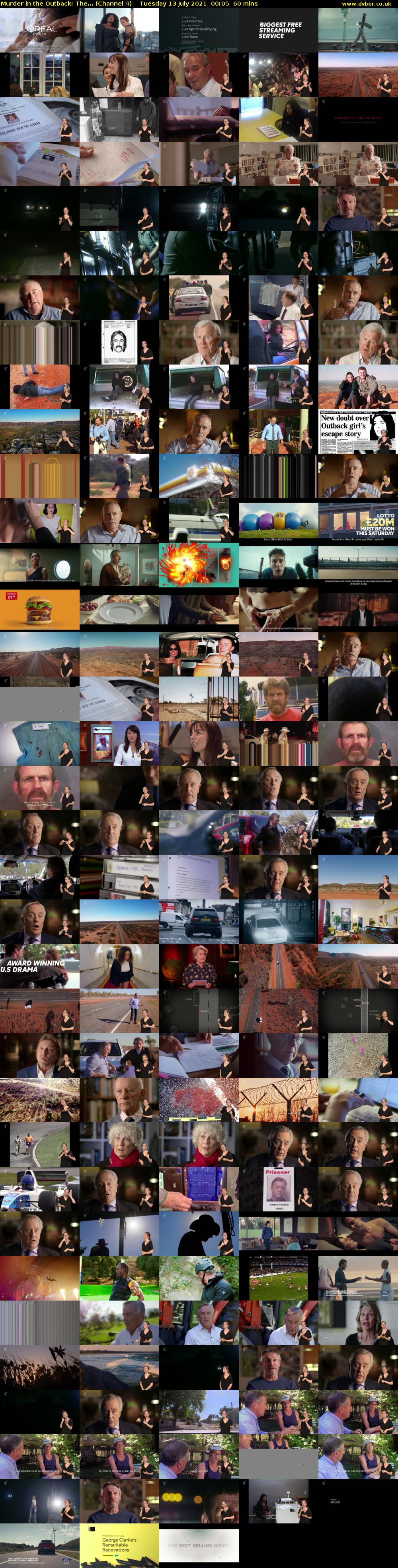 Murder in the Outback: The... (Channel 4) Tuesday 13 July 2021 00:05 - 01:05