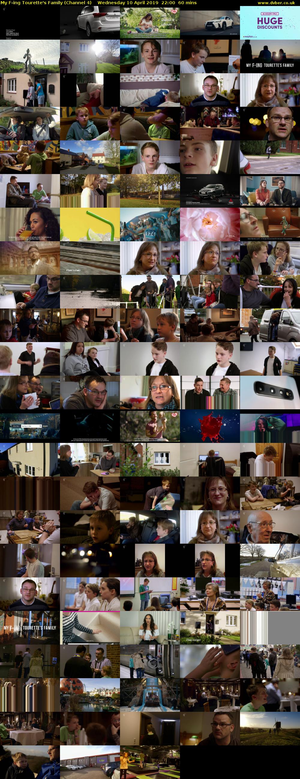 My F-ing Tourette's Family (Channel 4) Wednesday 10 April 2019 22:00 - 23:00
