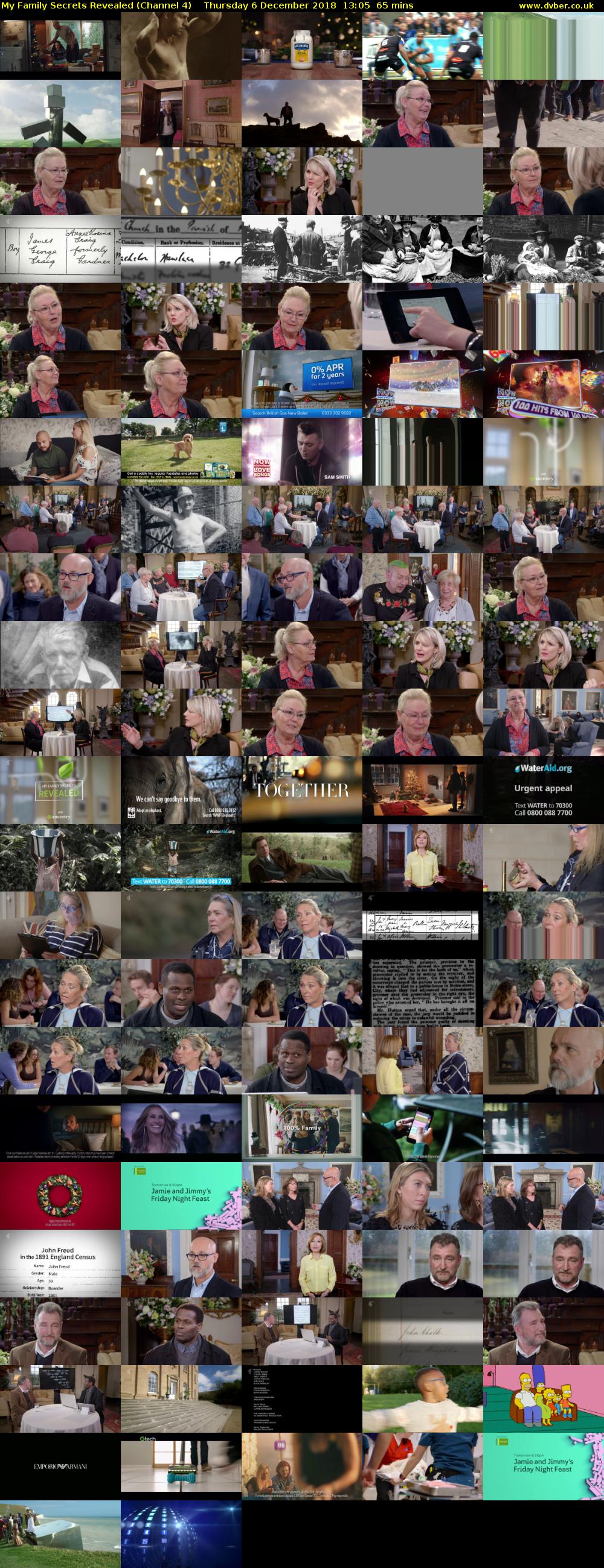 My Family Secrets Revealed (Channel 4) Thursday 6 December 2018 13:05 - 14:10