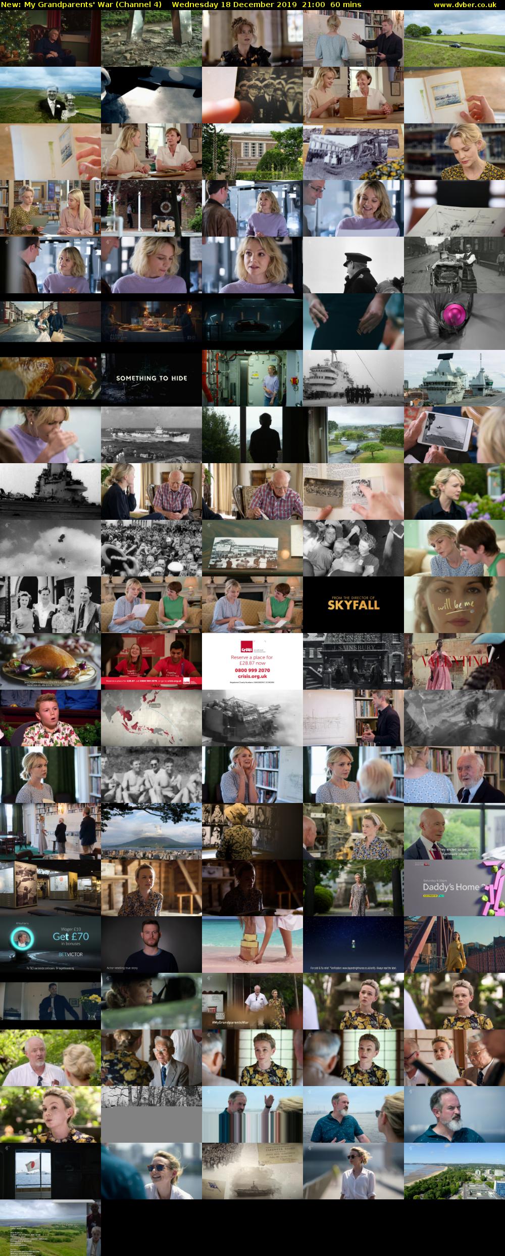 My Grandparents' War (Channel 4) Wednesday 18 December 2019 21:00 - 22:00