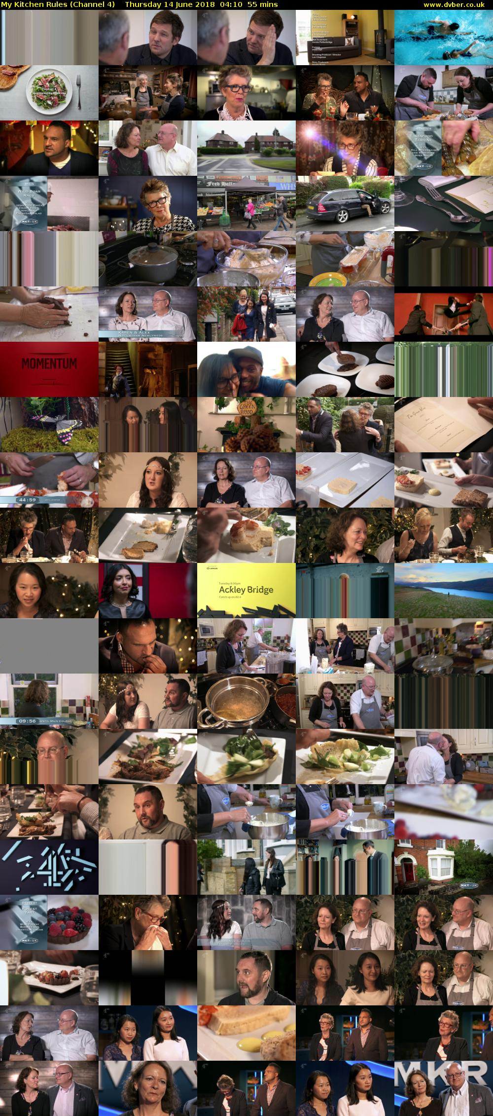 My Kitchen Rules (Channel 4) Thursday 14 June 2018 04:10 - 05:05