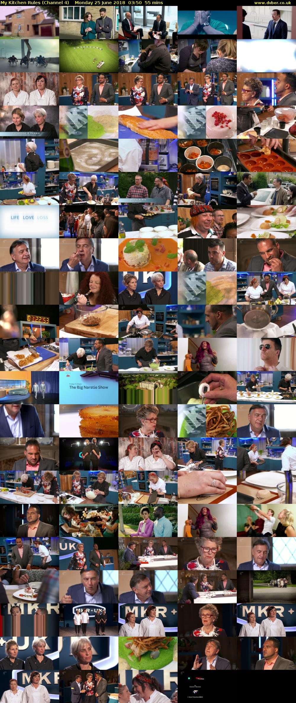 My Kitchen Rules (Channel 4) Monday 25 June 2018 03:50 - 04:45