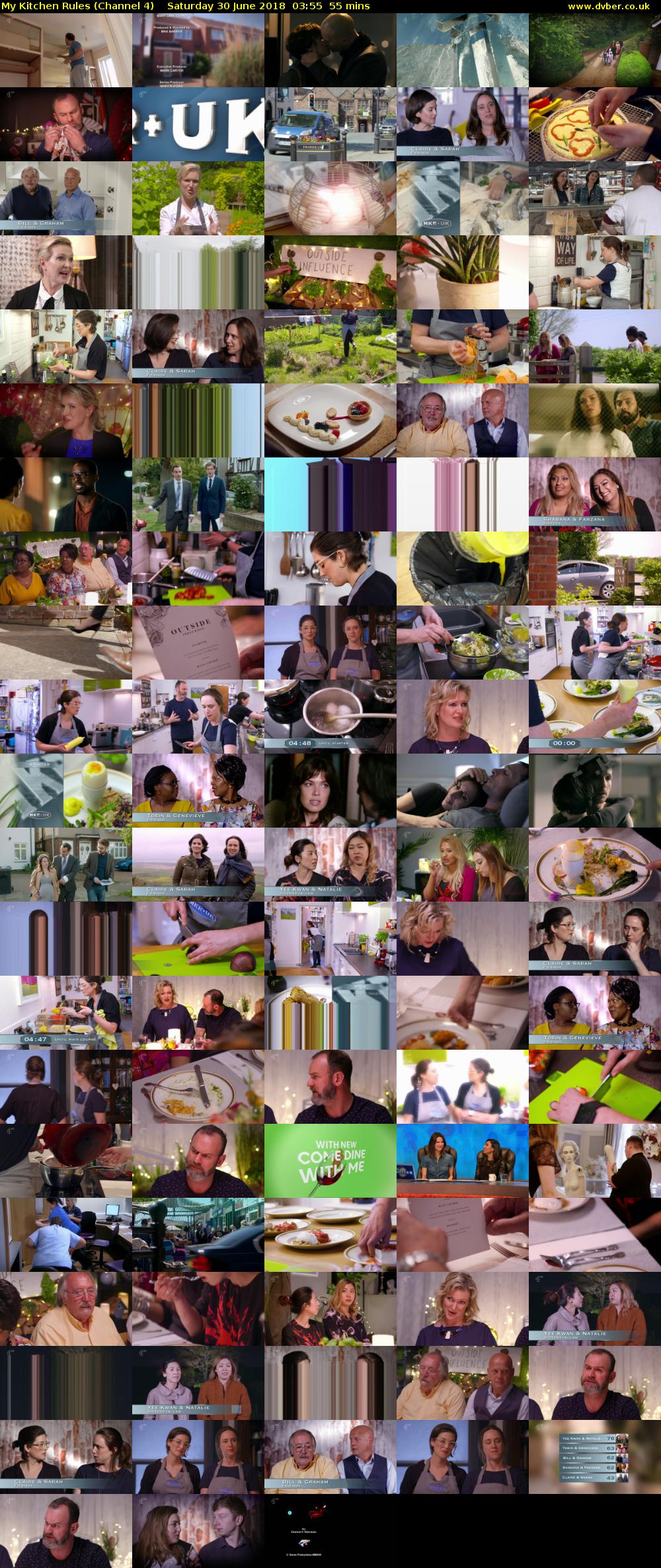 My Kitchen Rules (Channel 4) Saturday 30 June 2018 03:55 - 04:50