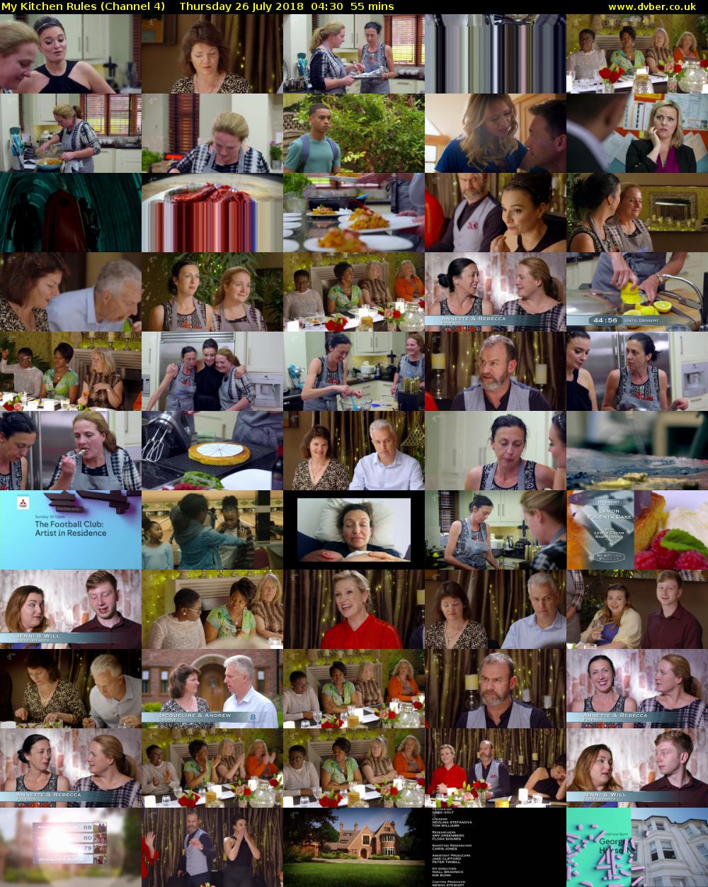 My Kitchen Rules (Channel 4) Thursday 26 July 2018 04:30 - 05:25