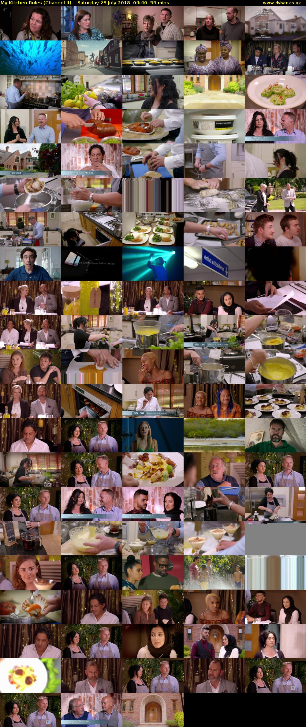 My Kitchen Rules (Channel 4) Saturday 28 July 2018 04:40 - 05:35