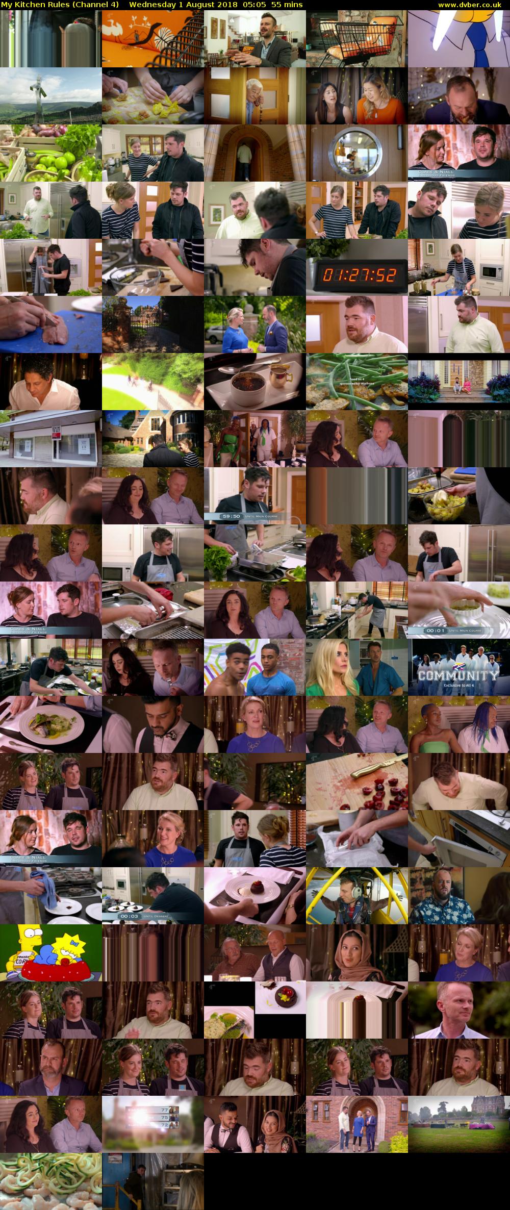 My Kitchen Rules (Channel 4) Wednesday 1 August 2018 05:05 - 06:00