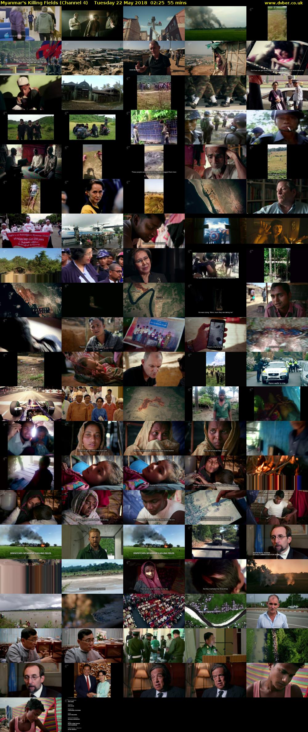 Myanmar's Killing Fields (Channel 4) Tuesday 22 May 2018 02:25 - 03:20