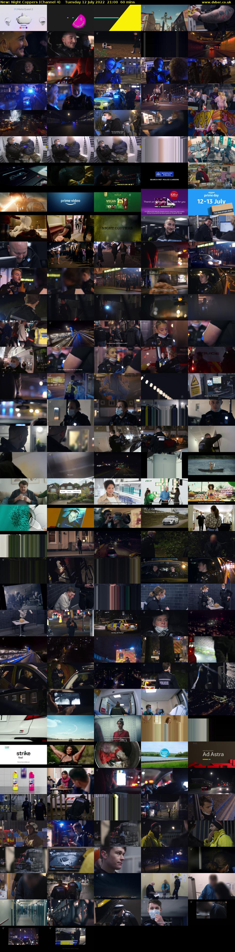 Night Coppers (Channel 4) Tuesday 12 July 2022 21:00 - 22:00