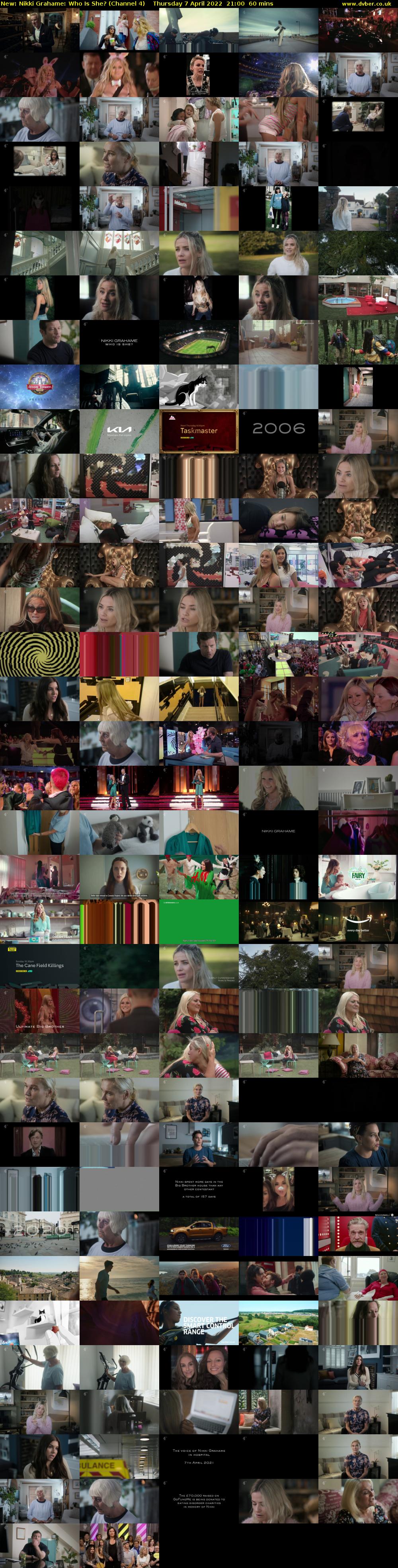Nikki Grahame: Who Is She? (Channel 4) Thursday 7 April 2022 21:00 - 22:00