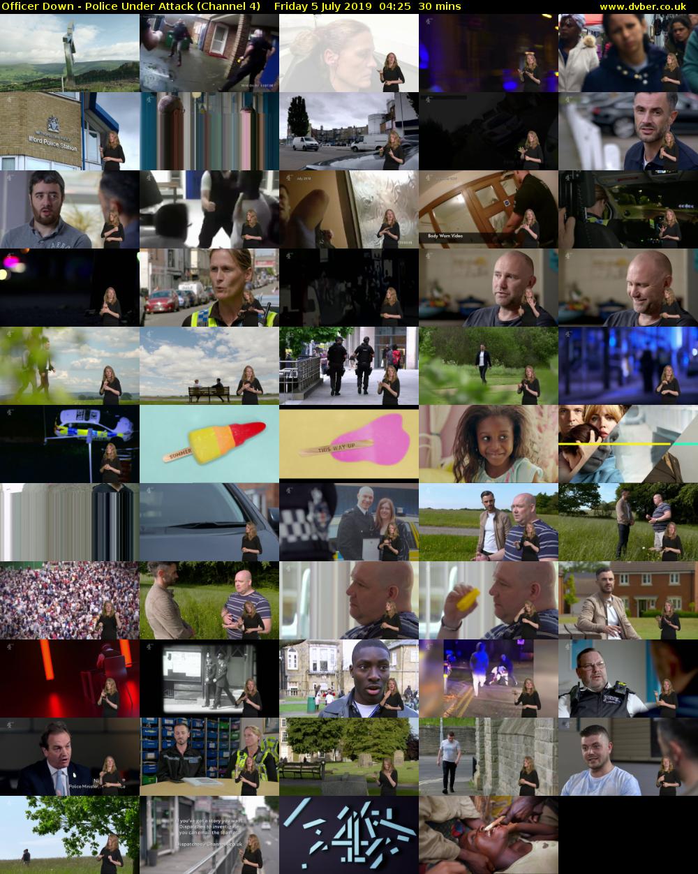 Officer Down - Police Under Attack (Channel 4) Friday 5 July 2019 04:25 - 04:55