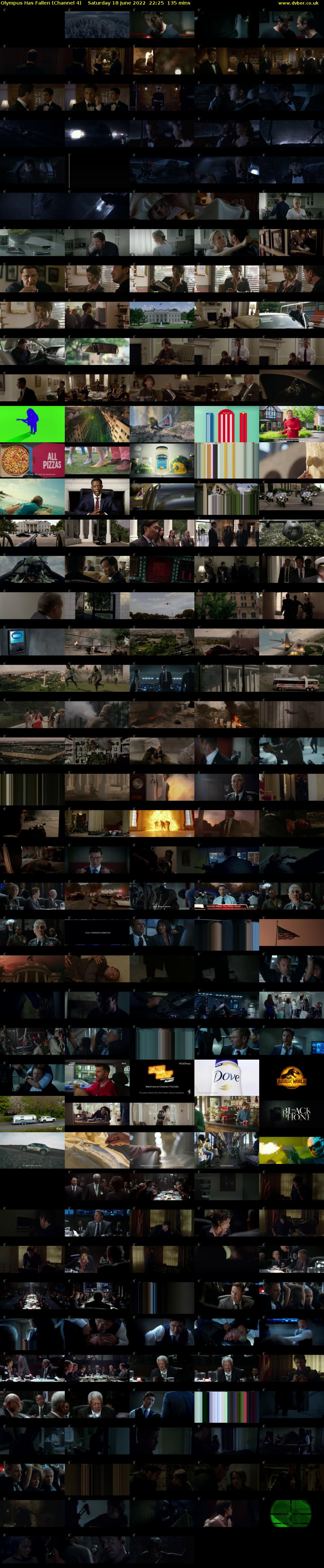 Olympus Has Fallen (Channel 4) Saturday 18 June 2022 22:25 - 00:40