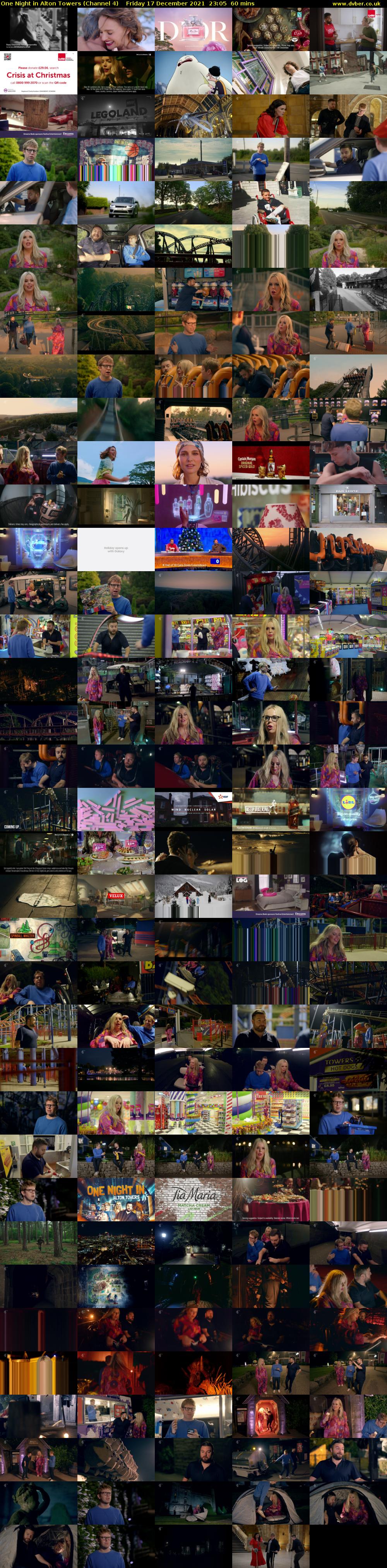 One Night in Alton Towers (Channel 4) Friday 17 December 2021 23:05 - 00:05