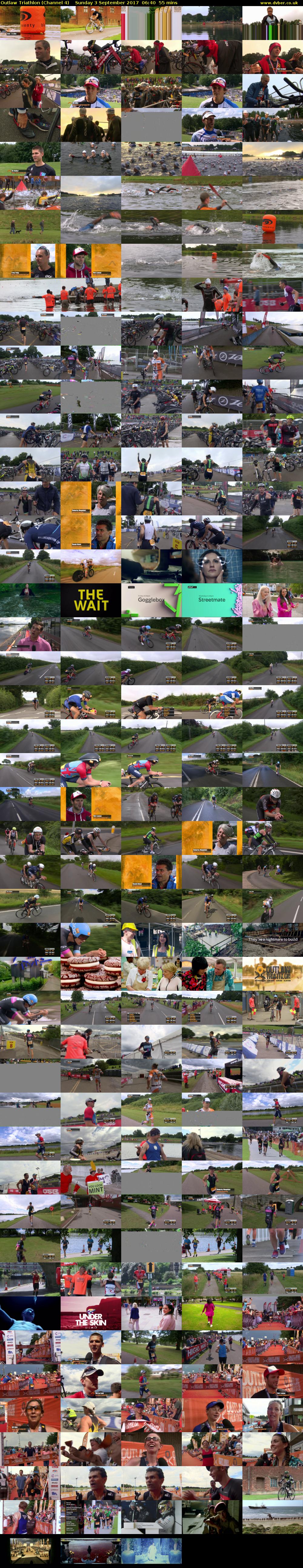 Outlaw Triathlon (Channel 4) Sunday 3 September 2017 06:40 - 07:35