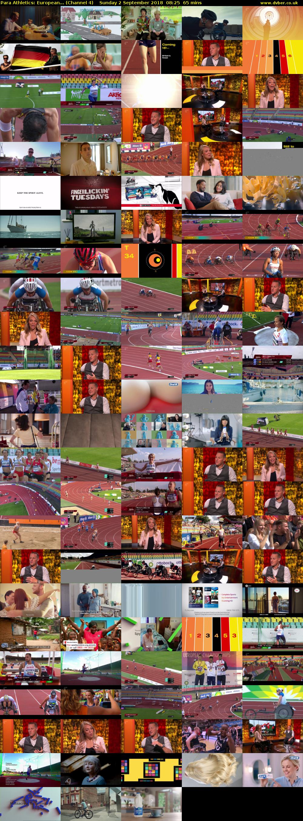 Para Athletics: European... (Channel 4) Sunday 2 September 2018 08:25 - 09:30