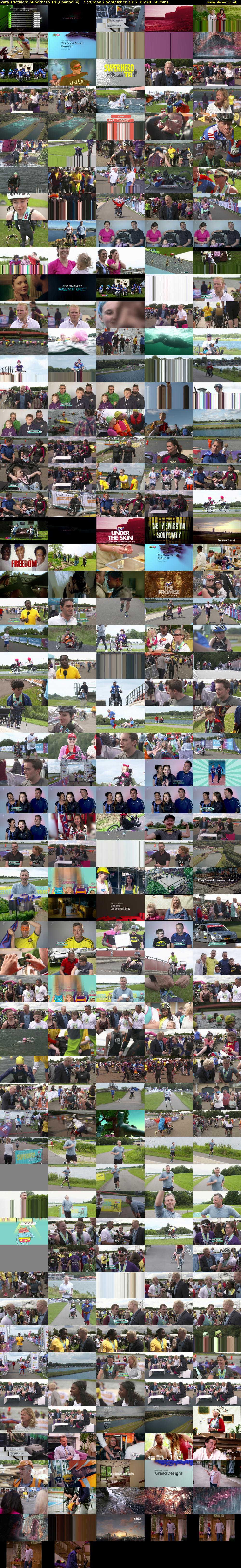 Para Triathlon: Superhero Tri (Channel 4) Saturday 2 September 2017 06:40 - 07:40