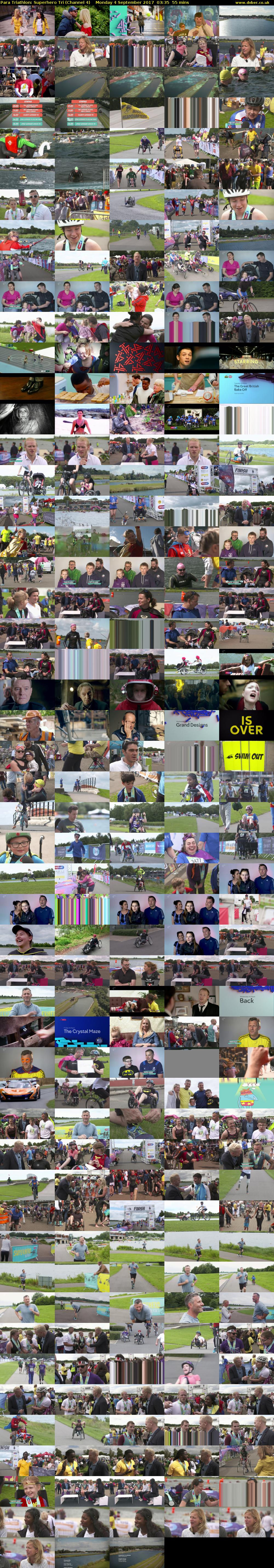 Para Triathlon: Superhero Tri (Channel 4) Monday 4 September 2017 03:35 - 04:30