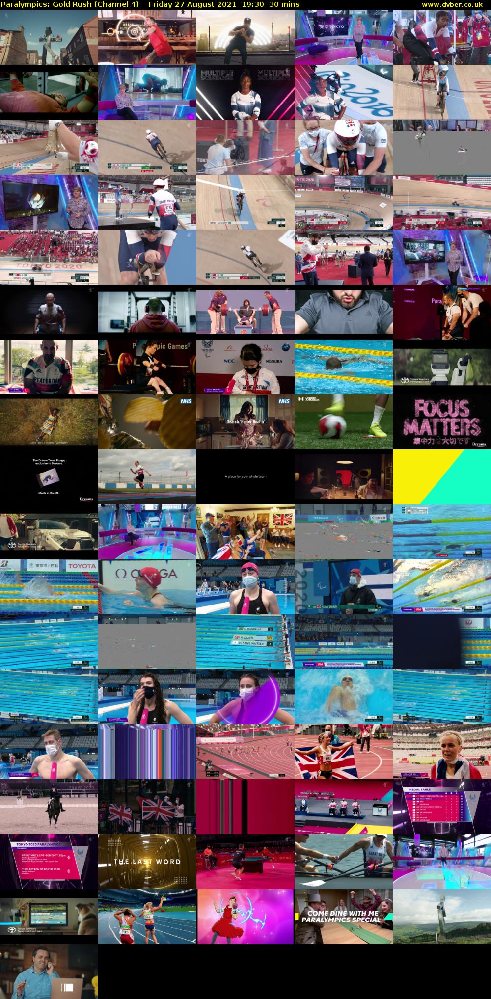 Paralympics: Gold Rush (Channel 4) Friday 27 August 2021 19:30 - 20:00