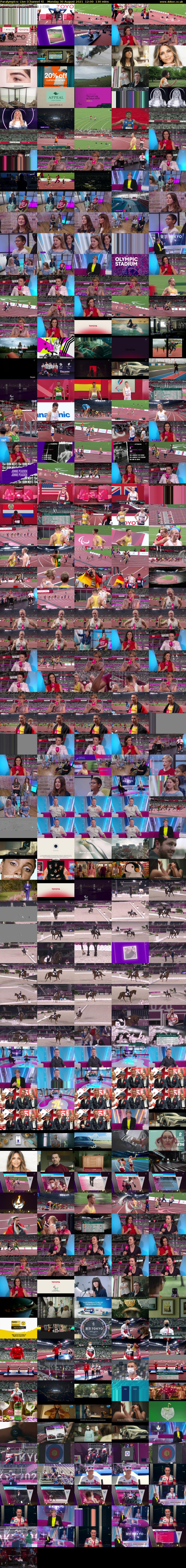 Paralympics: Live (Channel 4) Monday 30 August 2021 12:00 - 14:10