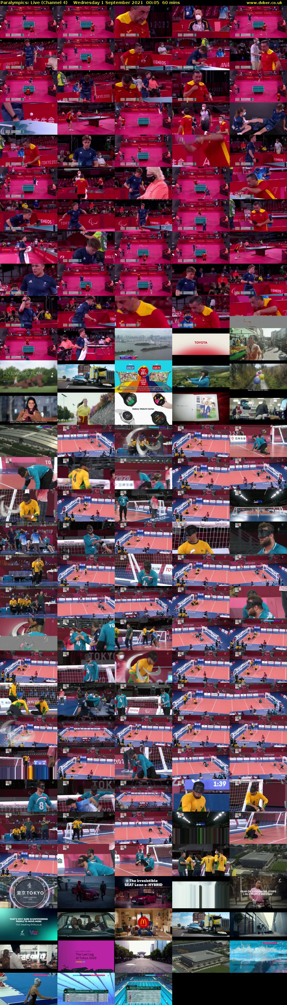 Paralympics: Live (Channel 4) Wednesday 1 September 2021 00:05 - 01:05