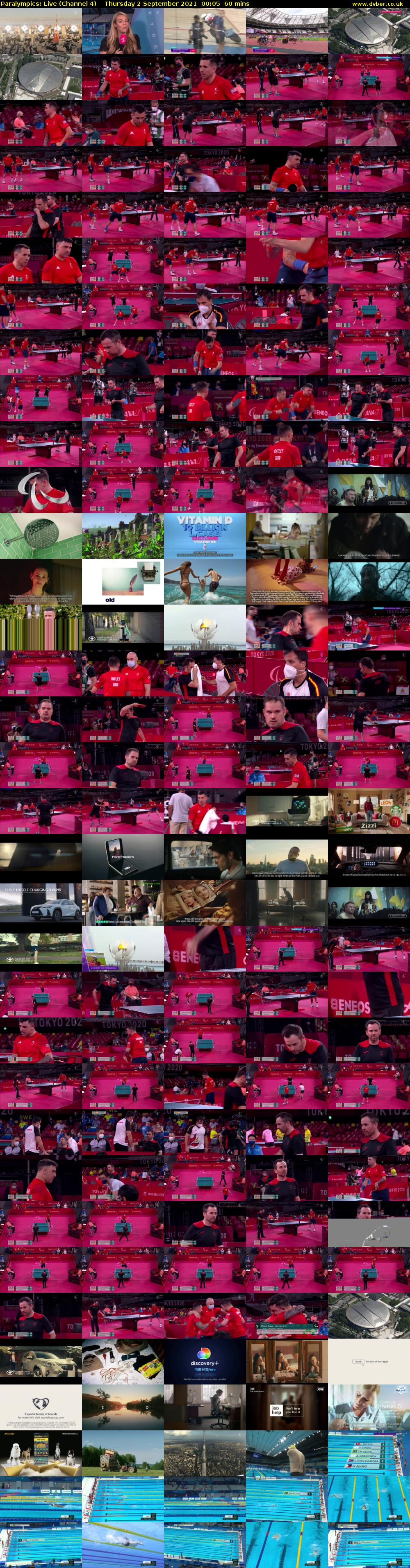 Paralympics: Live (Channel 4) Thursday 2 September 2021 00:05 - 01:05