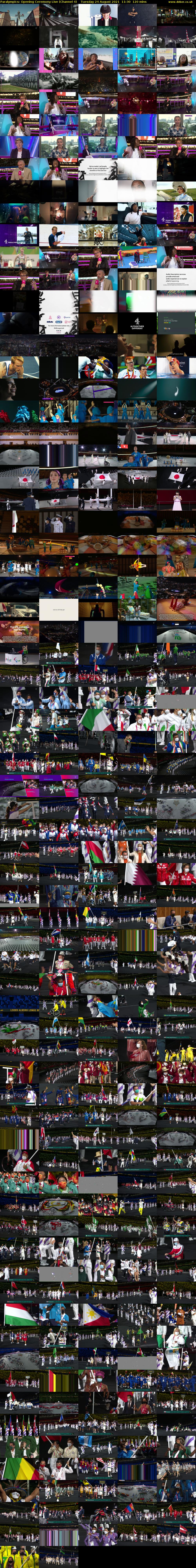 Paralympics: Opening Ceremony Live (Channel 4) Tuesday 24 August 2021 11:30 - 13:30
