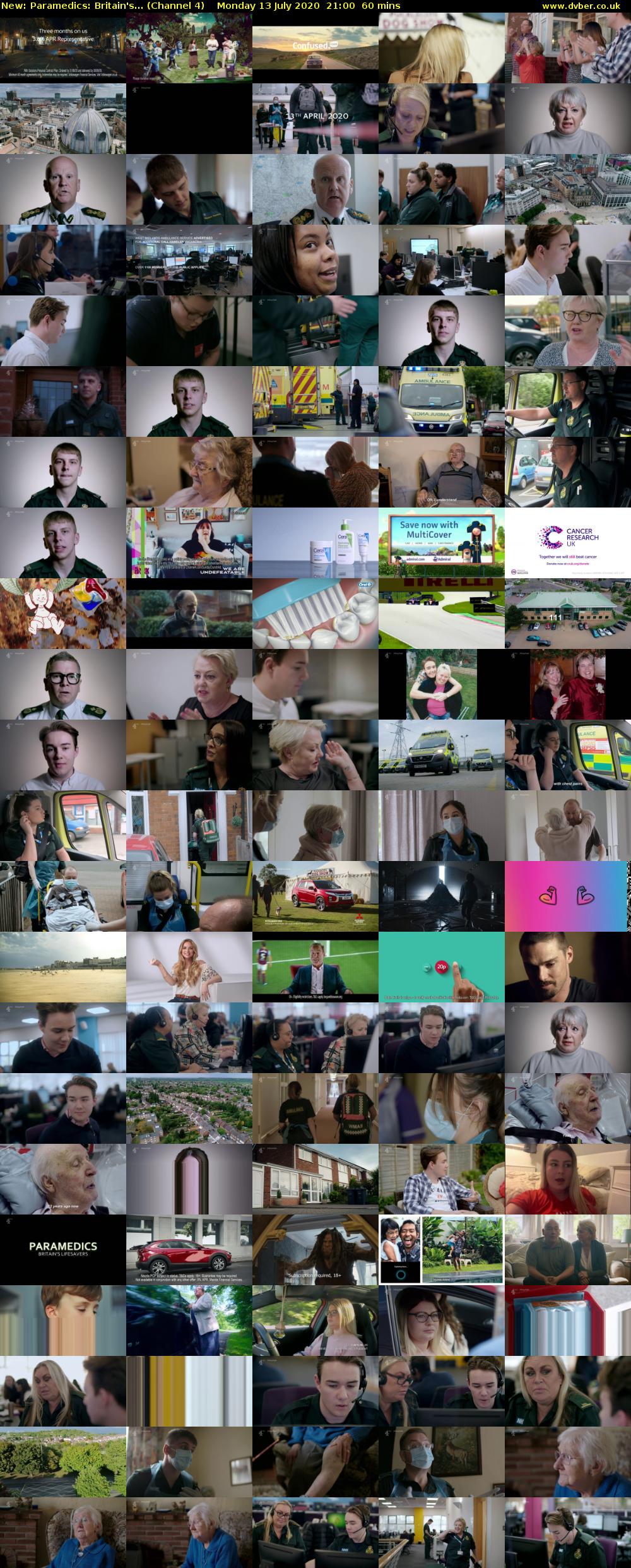 Paramedics: Britain's... (Channel 4) Monday 13 July 2020 21:00 - 22:00