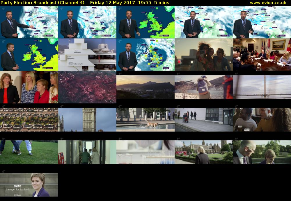 Party Election Broadcast (Channel 4) Friday 12 May 2017 19:55 - 20:00