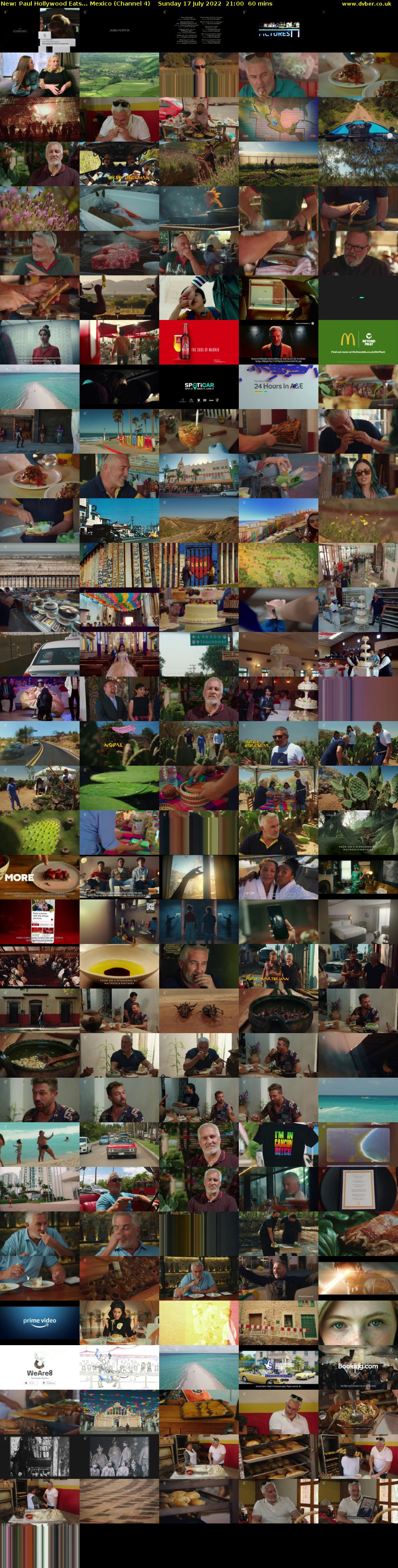 Paul Hollywood Eats... Mexico (Channel 4) Sunday 17 July 2022 21:00 - 22:00