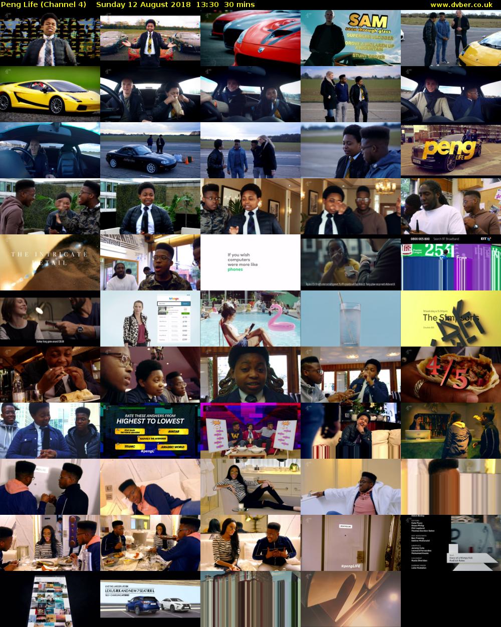 Peng Life (Channel 4) Sunday 12 August 2018 13:30 - 14:00