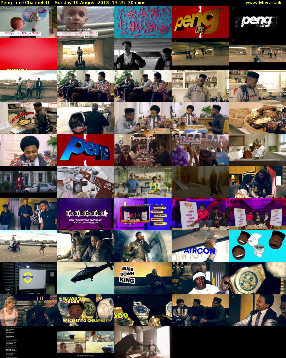 Peng Life (Channel 4) Sunday 19 August 2018 13:25 - 13:55